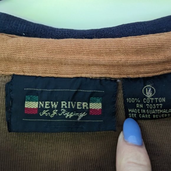 Men's Long Sleeve Polo - New River - Picture 3 of 7